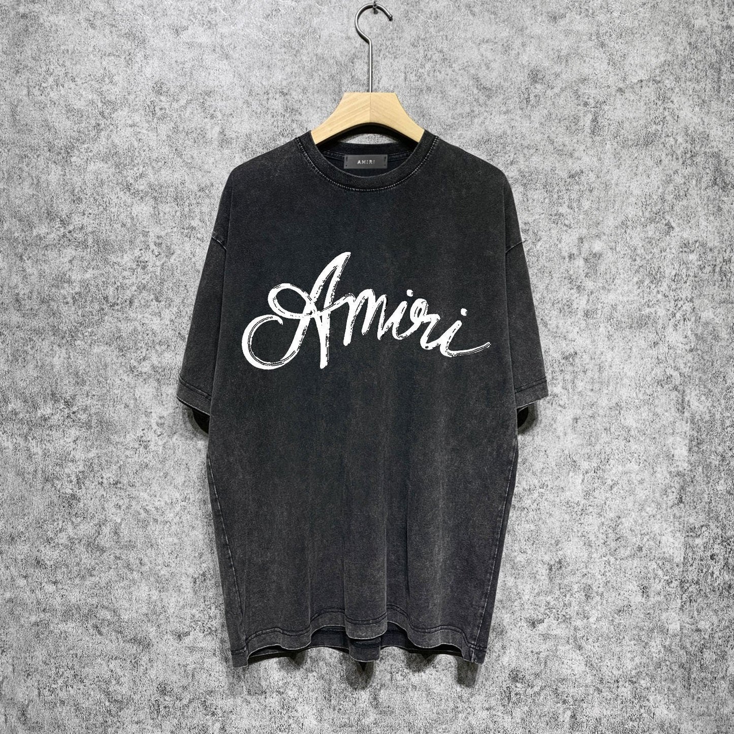 Amiri washed t-shirt ring snake letter short sleeve
