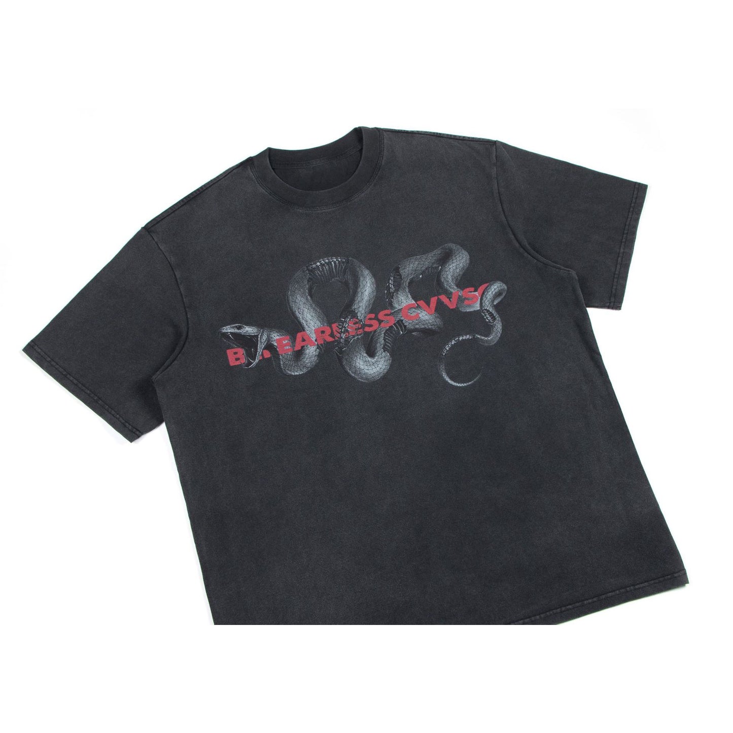 Hip hop shirt summer python print t-shirt short sleeve