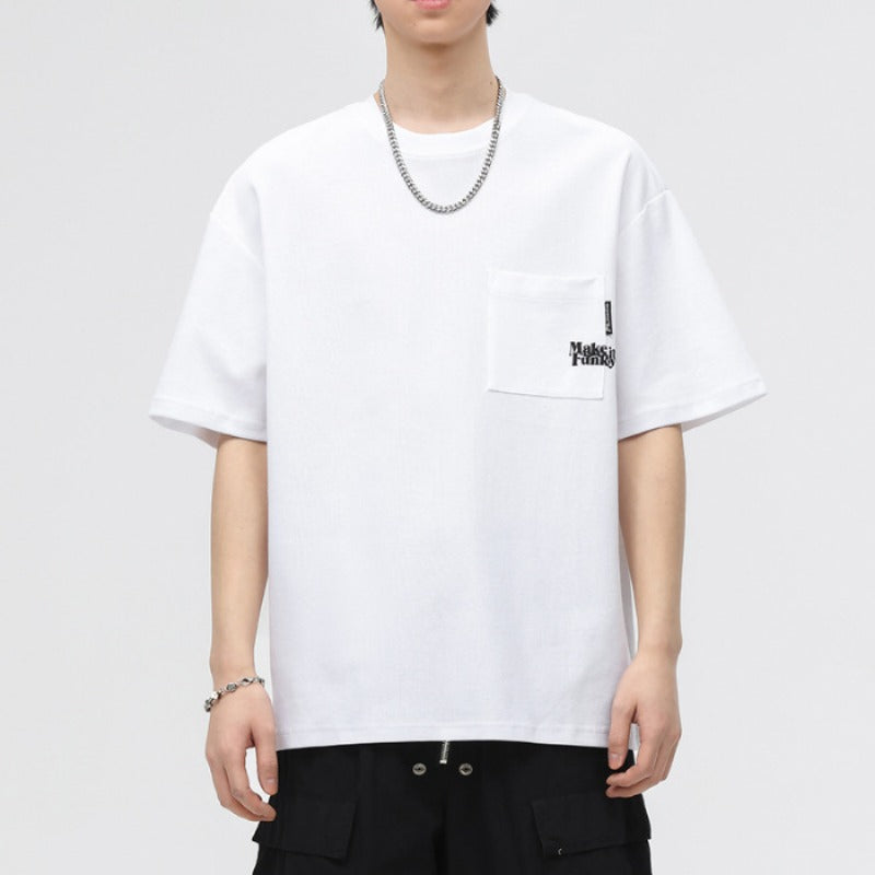 Mens T-shirts Short Sleeves Loose Summer