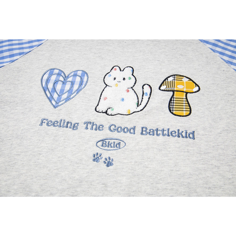 Nostalgia T Shirts Vintage Plaid Short Sleeve T-Shirt Loose Casual Top
