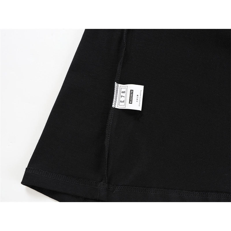 Casual Street Wear Short Sleeve T-Shirt Crew Neck Loose