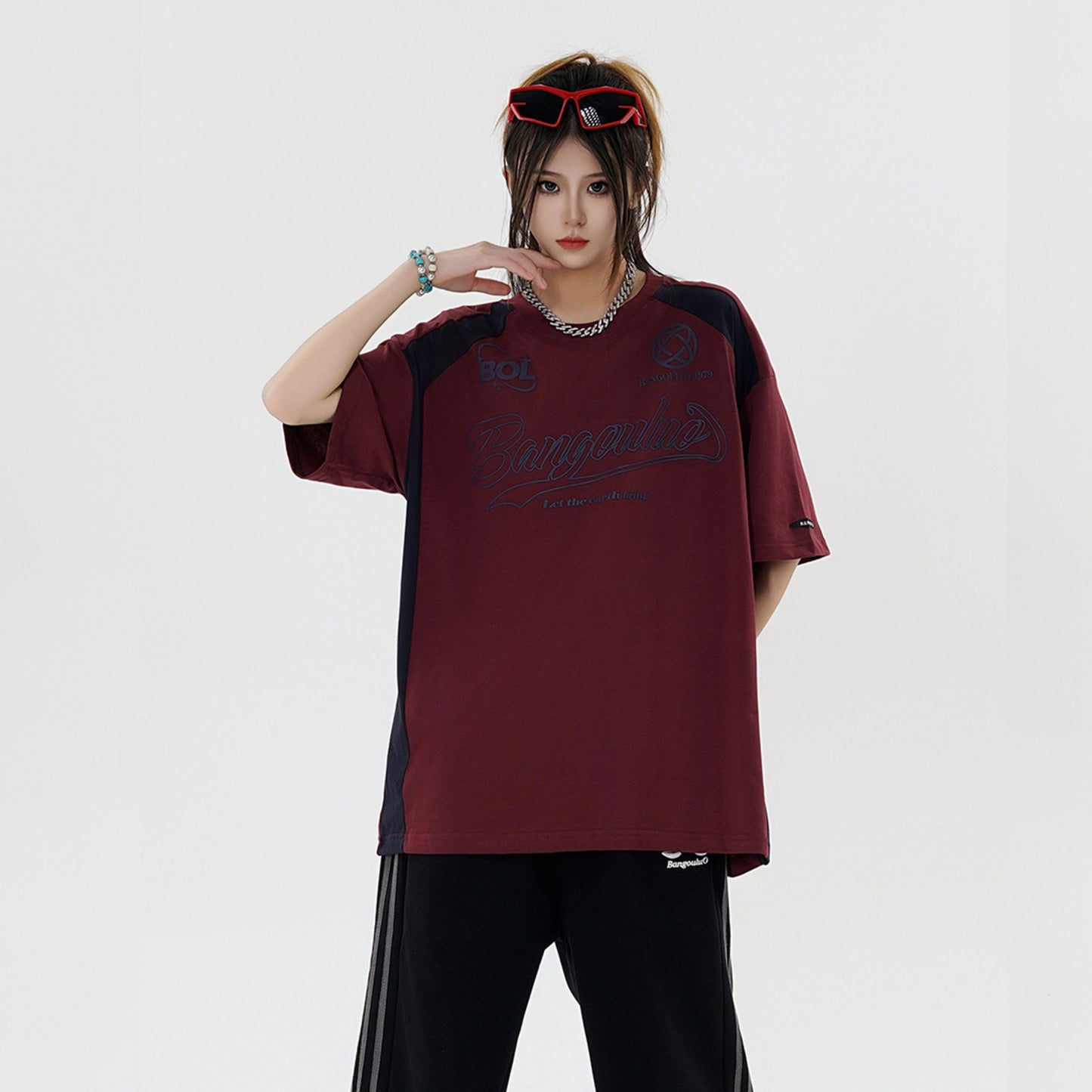 Hip hop clothing new york summer t-shirt short sleeve loose hiphop sports t-shirt