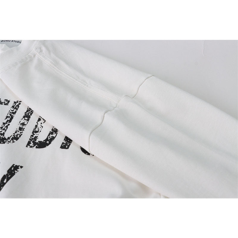 US drip outfits Summer Vintage Casual Loose Short Sleeve T-Shirts