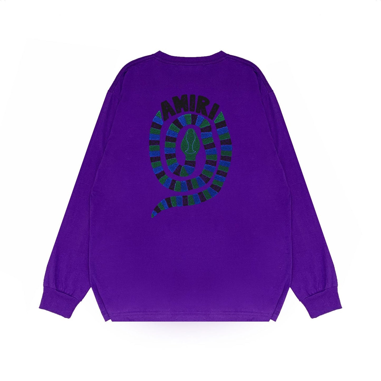 Amiri Long Sleeved Shirt Printed Trendy Pure Cotton