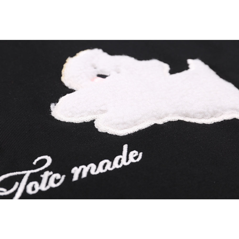 Nostalgia T Shirts Vintage Summer Short Sleeve T-Shirt Embroidered Crew Neck Loose Top