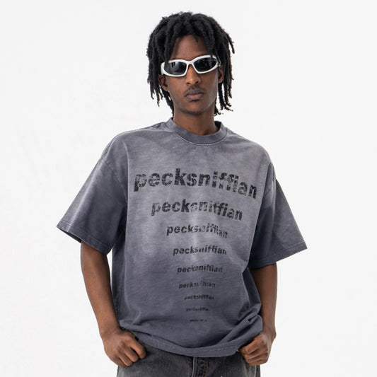 Vintage College Shirts Summer, Short Sleeve Loose Top Short Sleeve T-Shirt