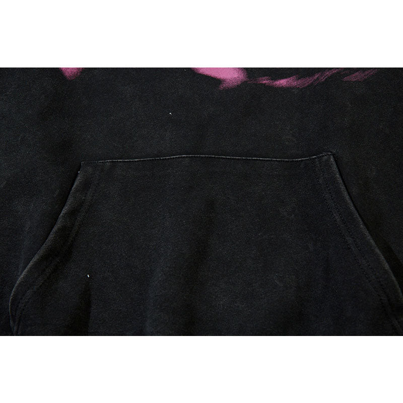 Streetwear Hoodie Washed Vintage Old Sweater Fall Hip Hoodie Loose Top