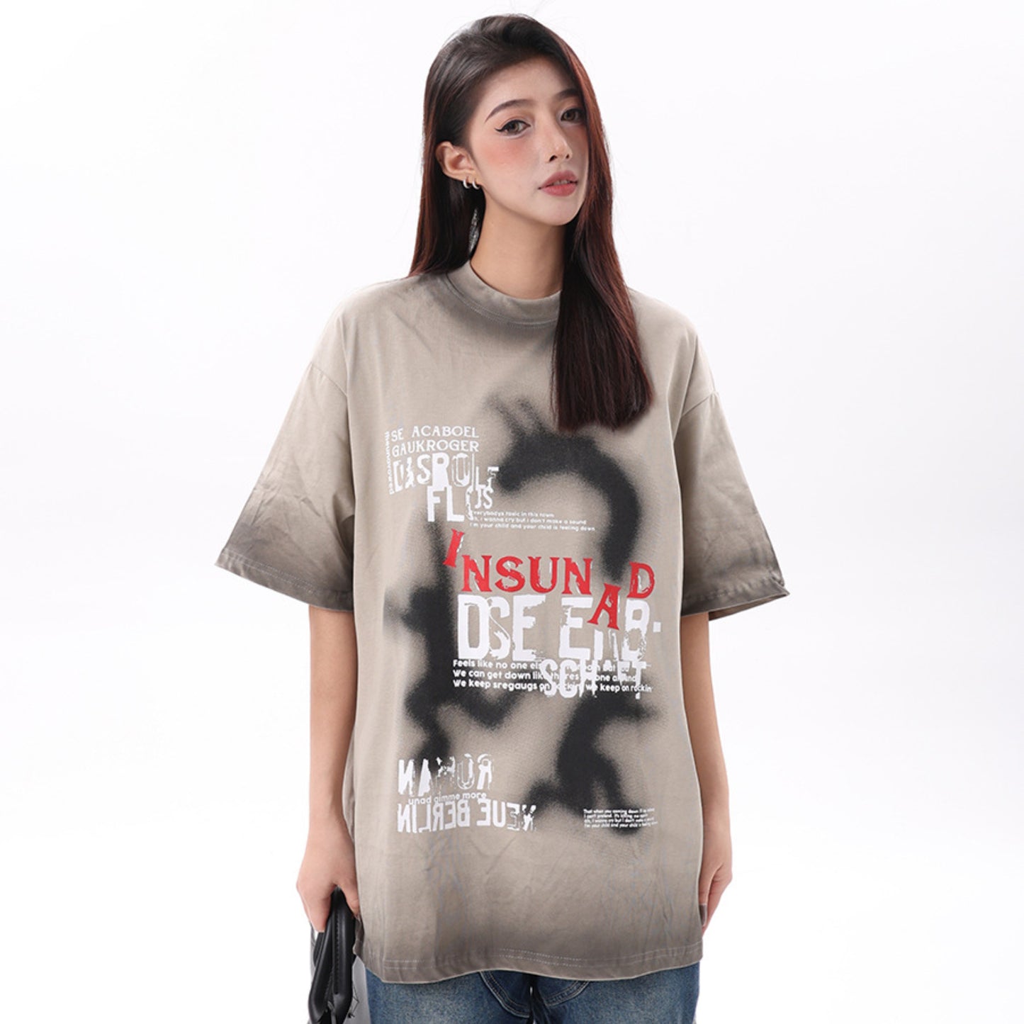 Retro Style Shirt For Men Summer Hip Hop Character T-Shirt Short Sleeve