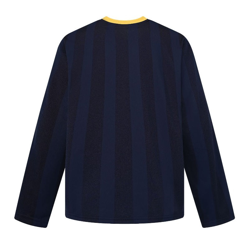 Unisex long-sleeved shirt autum badge v neck
