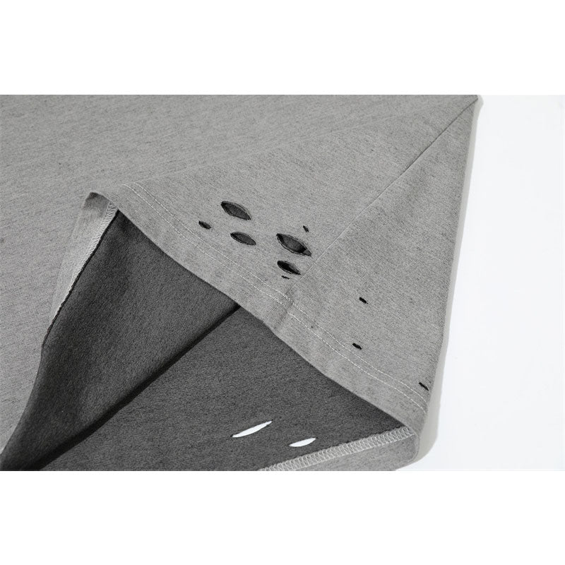 US drip outfits summer retro gradual change casual loose short sleeve T-Shirts