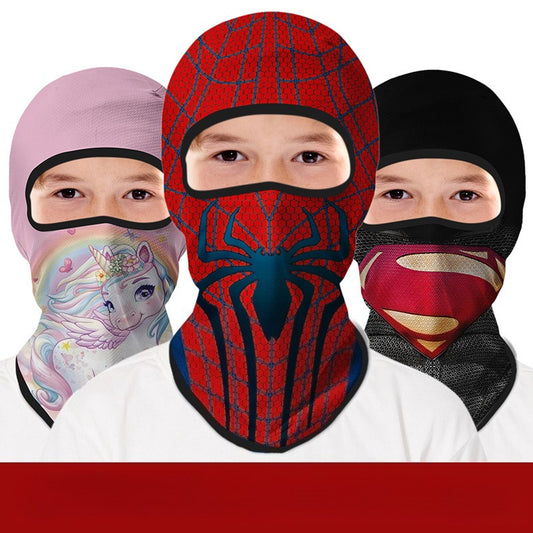 Cycling Windproof Hood Kids Mask Mountaineering Camping Beach Sun Protection