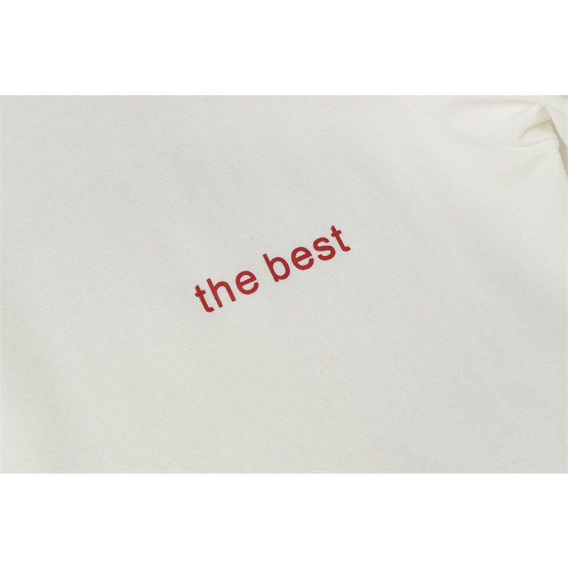 Hip Hop Shirts For Boys Vintage Alphabet Print Hip Hop Crew Neck Short Sleeve T-Shirt