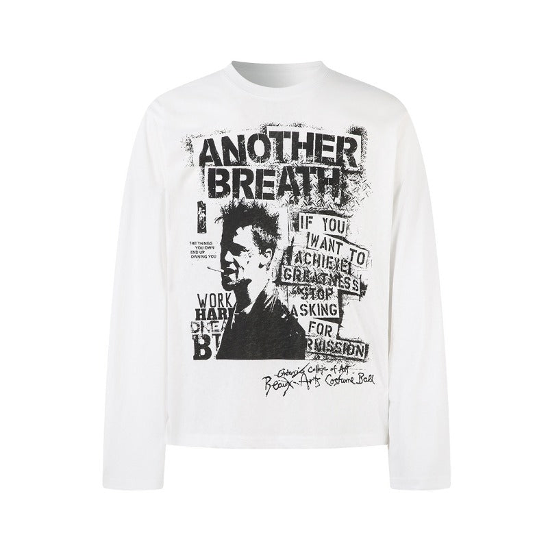 Unisex long-sleeved shirt autumretro punk