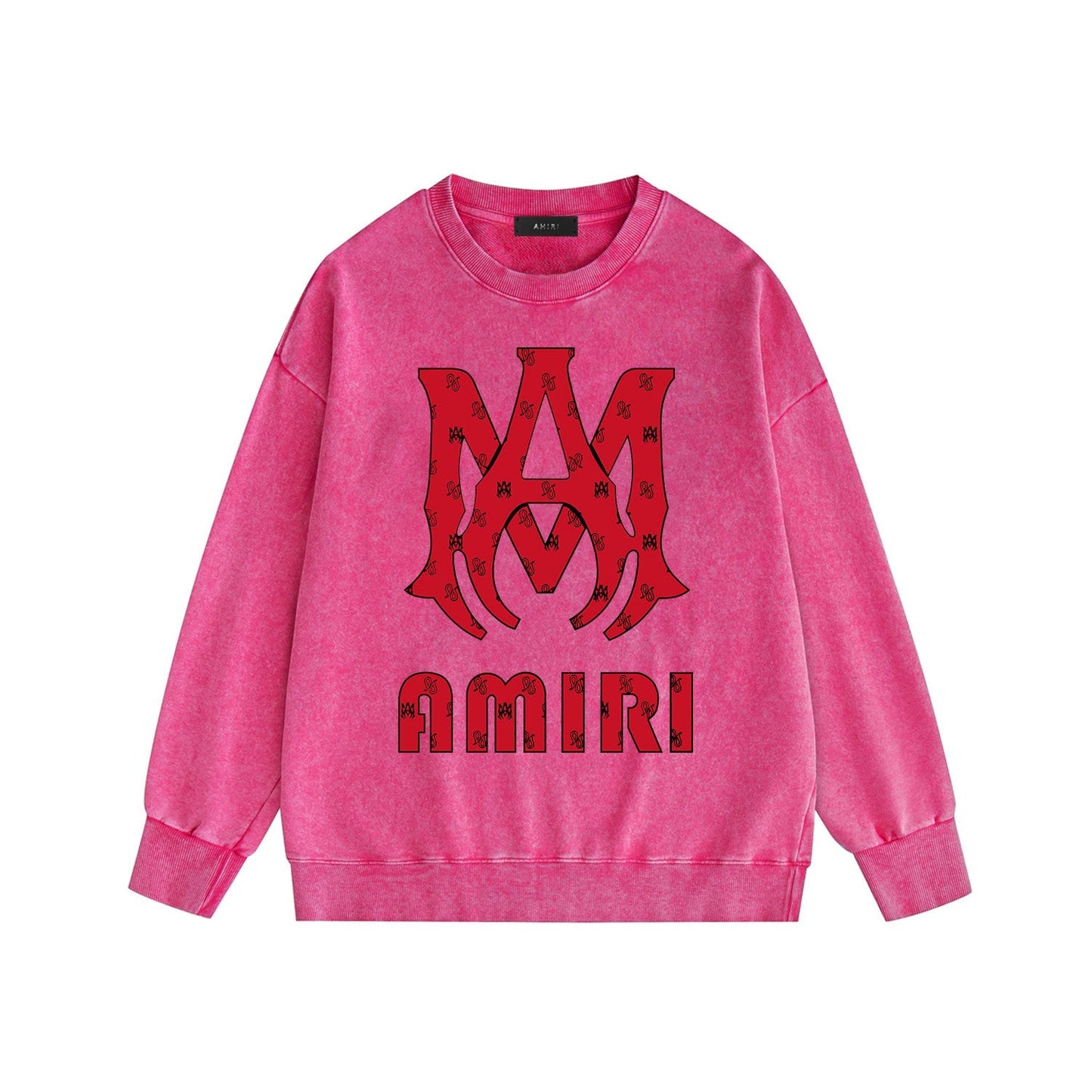 Amiri Distressed Sweatshirt Printed Trendy Pure Cotton