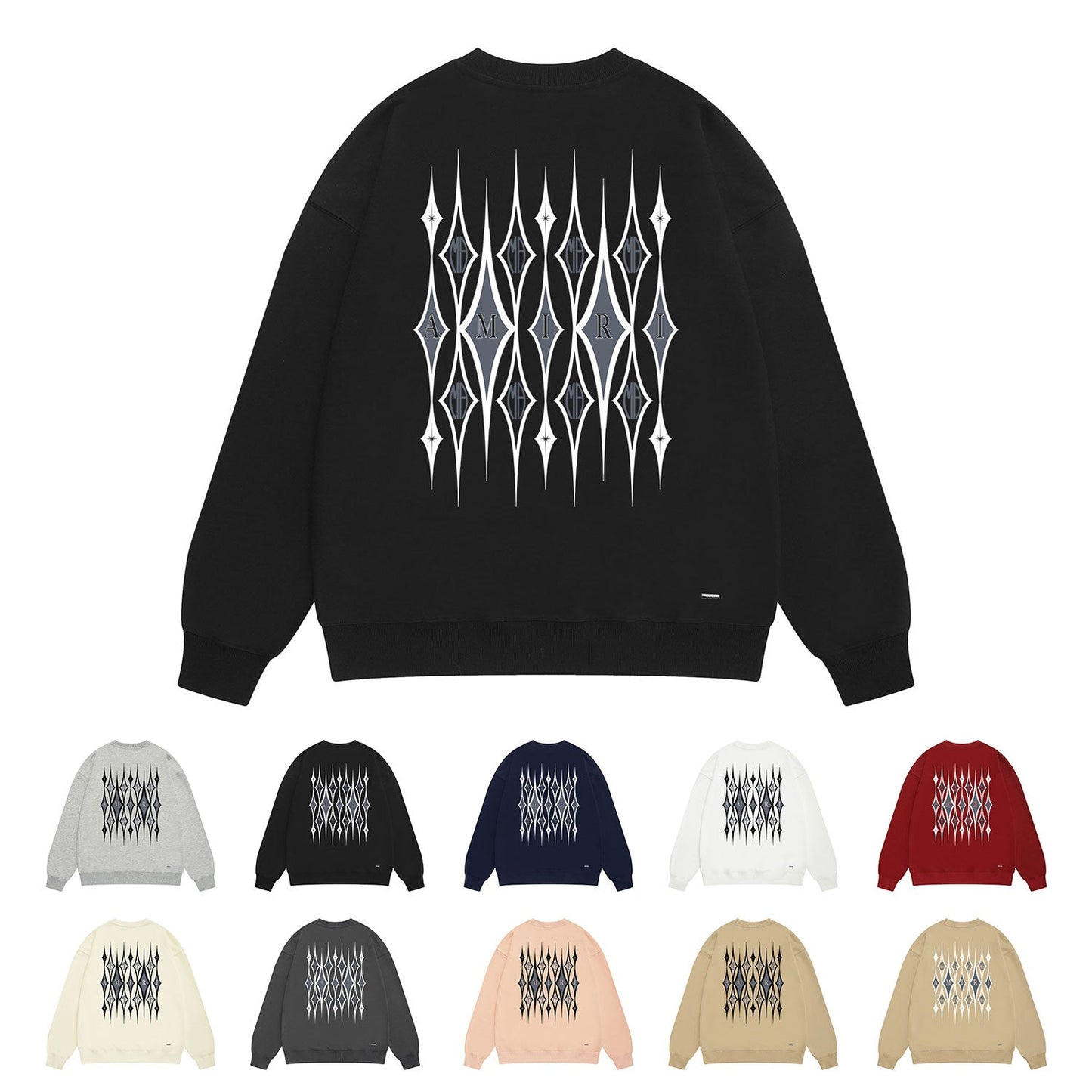 Amiri Sweatshirt Printed Trendy Pure Cotton