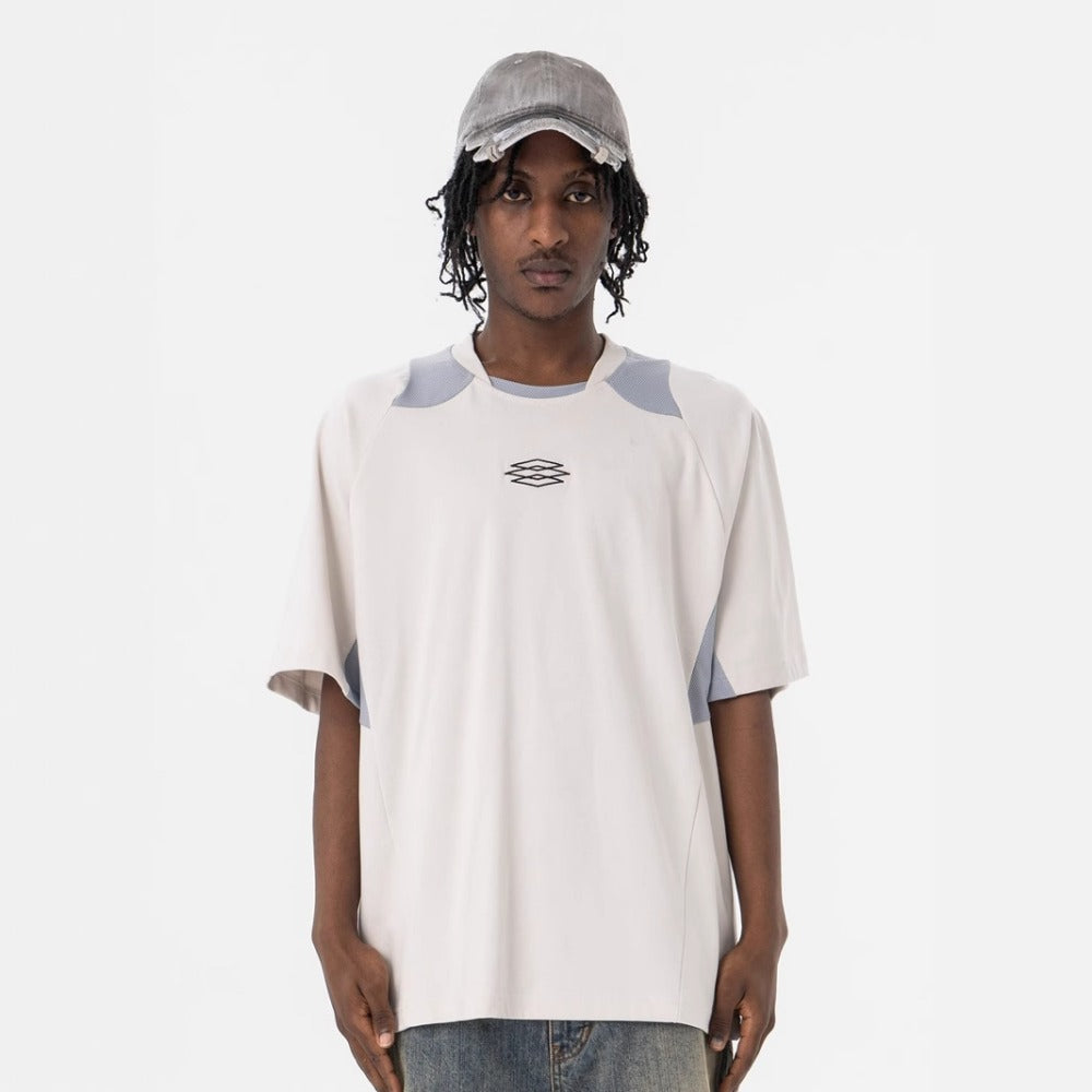 Vic Streetwear Summer Quick Drying Vintage Sports Short Sleeve T-Shirt Loose