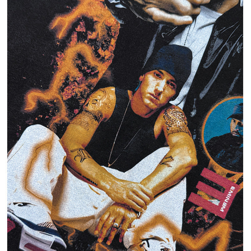 New york hip hop shop vintage hip hop Eminem print short sleeve t-shirt