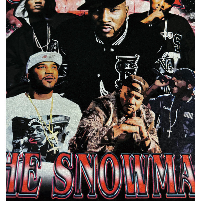 Outfit streetwear vintage hip hop Jeezy print short sleeve t-shirt