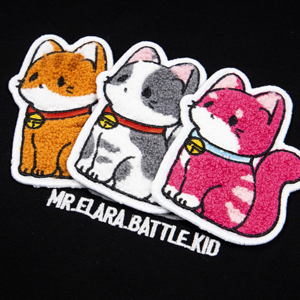 Hip Hop Clothes New York Vintage Puppy Embroidery Pound Short Sleeve T-Shirt Summer