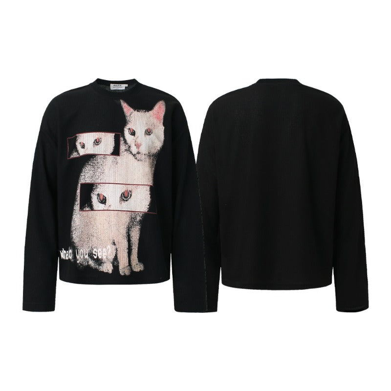Unisex long-sleeved shirt autumstylish cat