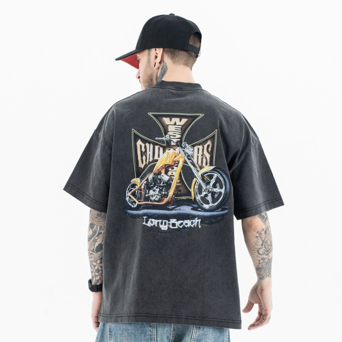Vintage College Shirts Summer Old Crew Neck Short Sleeve T-Shirts