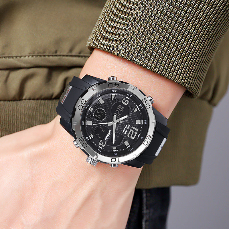 Analog-Digital Watch Outdoor Sports Waterproof Men's Watch