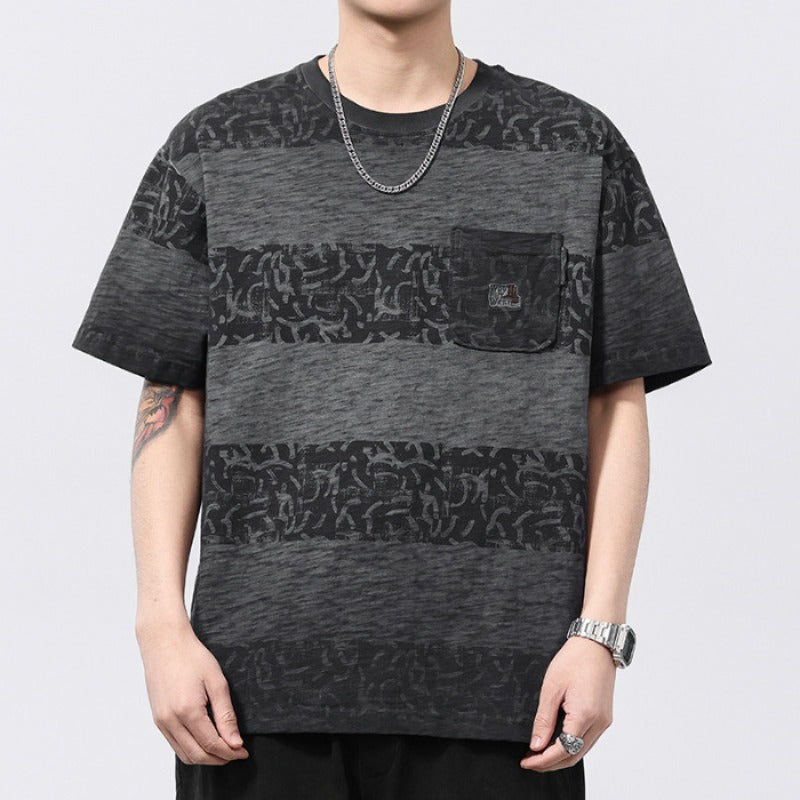 Mens T-shirts Short Sleeves Summer Loose