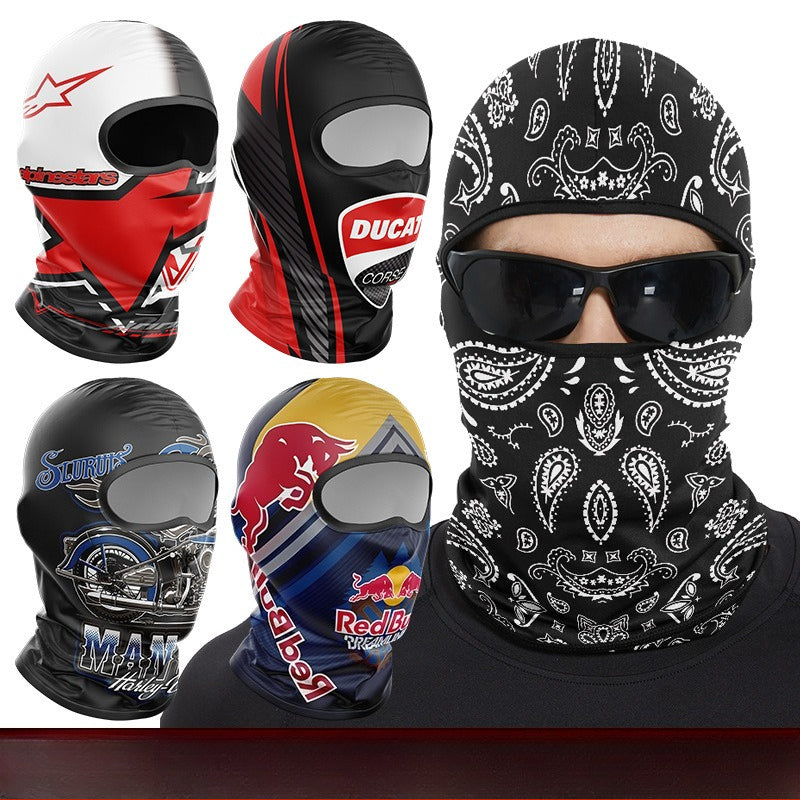 Cycling Windproof Hood Ice Silk Headgear Men's Lined Cap