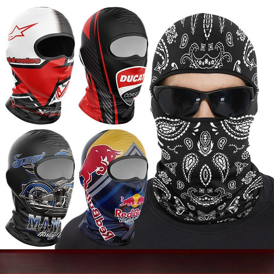 Cycling Windproof Hood Ice Silk Headgear Men's Lined Cap