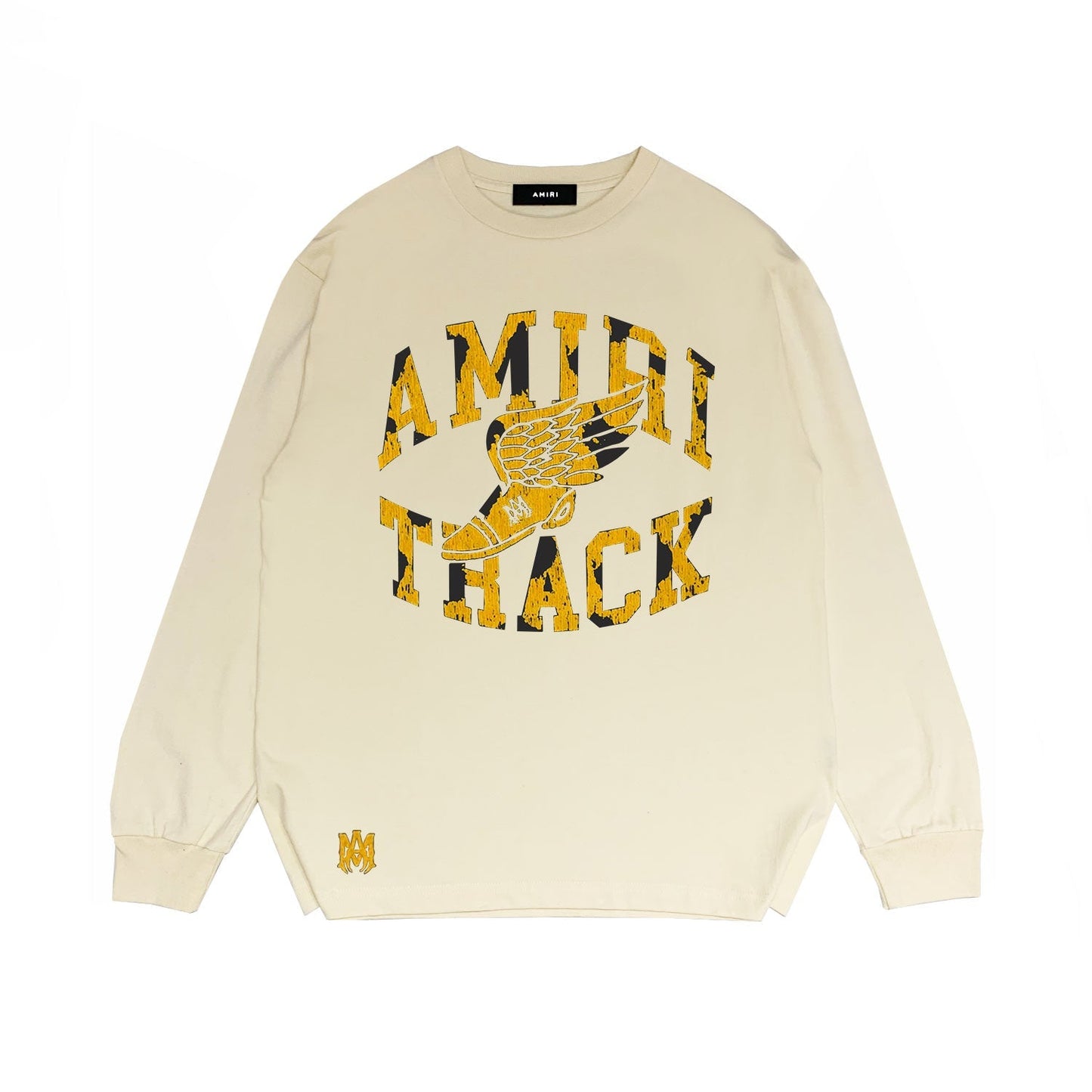 Amiri Long Sleeved Shirt Printed Trendy Pure Cotton