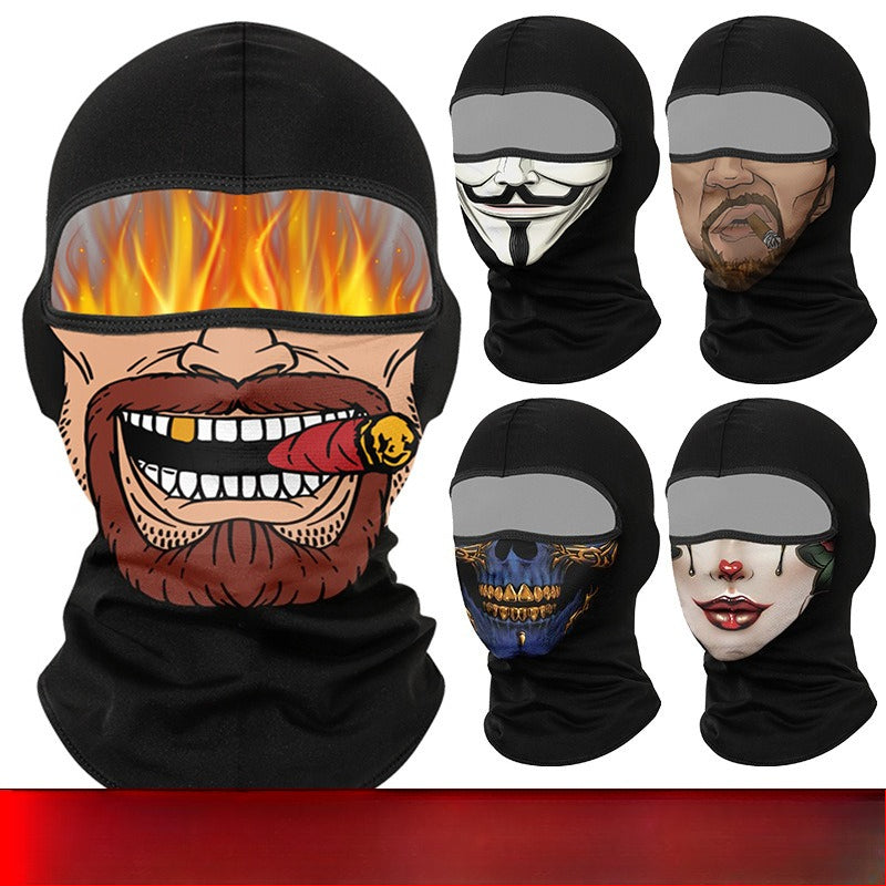 Cycling Windproof Hood Windproof Warm Fleece Autumn and Winter Breathable Men's