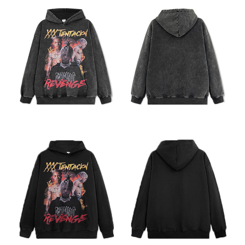 Marcas streetwear usa hip hop rap XXX TENTACION autumn/winter hooded sweater hoodie
