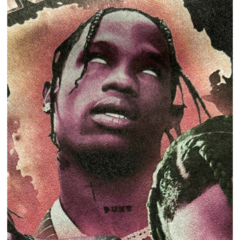 Cool t rapper travis scott print short sleeve t-shirt