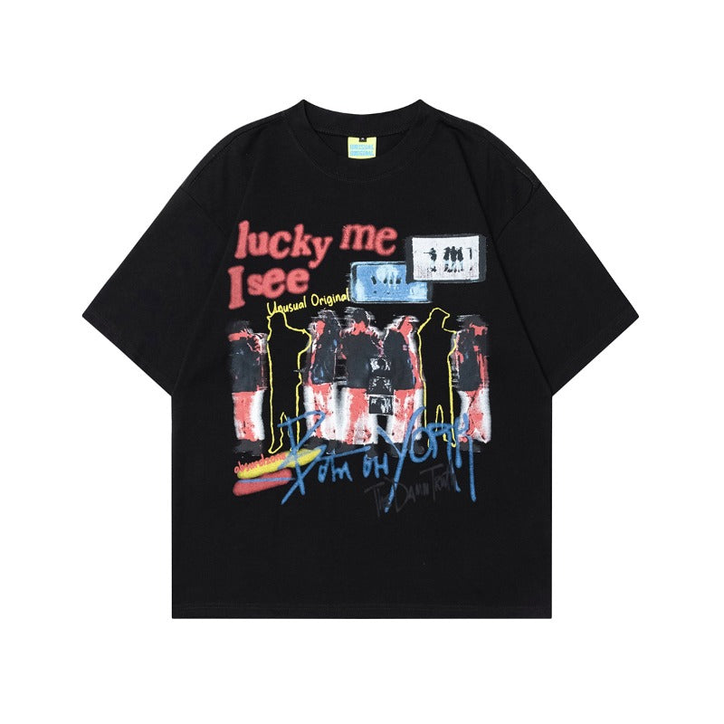 90s West Coast Hip Hop Fashion T-Shirts Spring Summer Short Sleeve T-Shirts