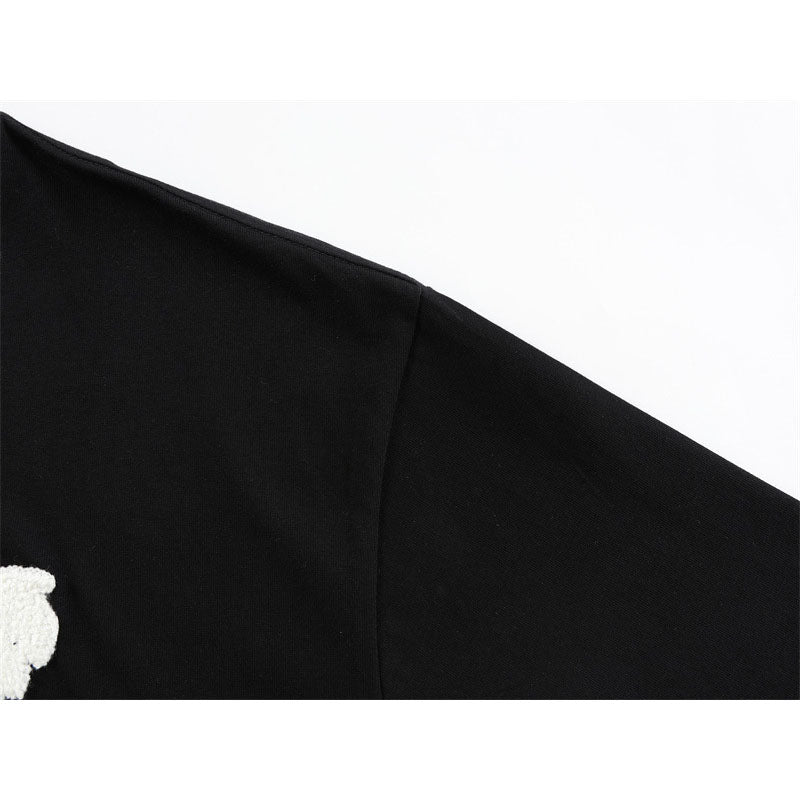 Casual Street Wear Short Sleeve T-Shirt Crew Neck Loose
