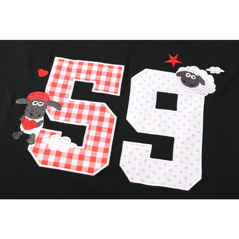 Nostalgia T Shirts Vintage Embroidered Short Sleeve T-Shirt Summer Oversize Top