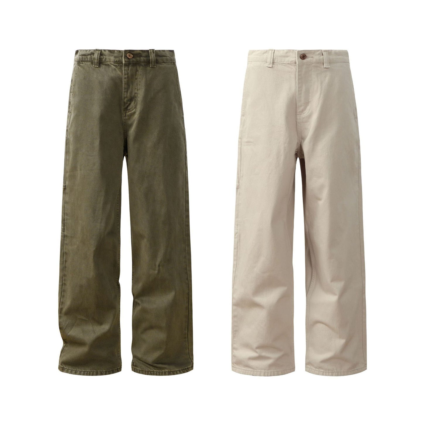 Hip Hop Pants For Boys Retro Washing Old Color Straight Pants Loose Casual Pants
