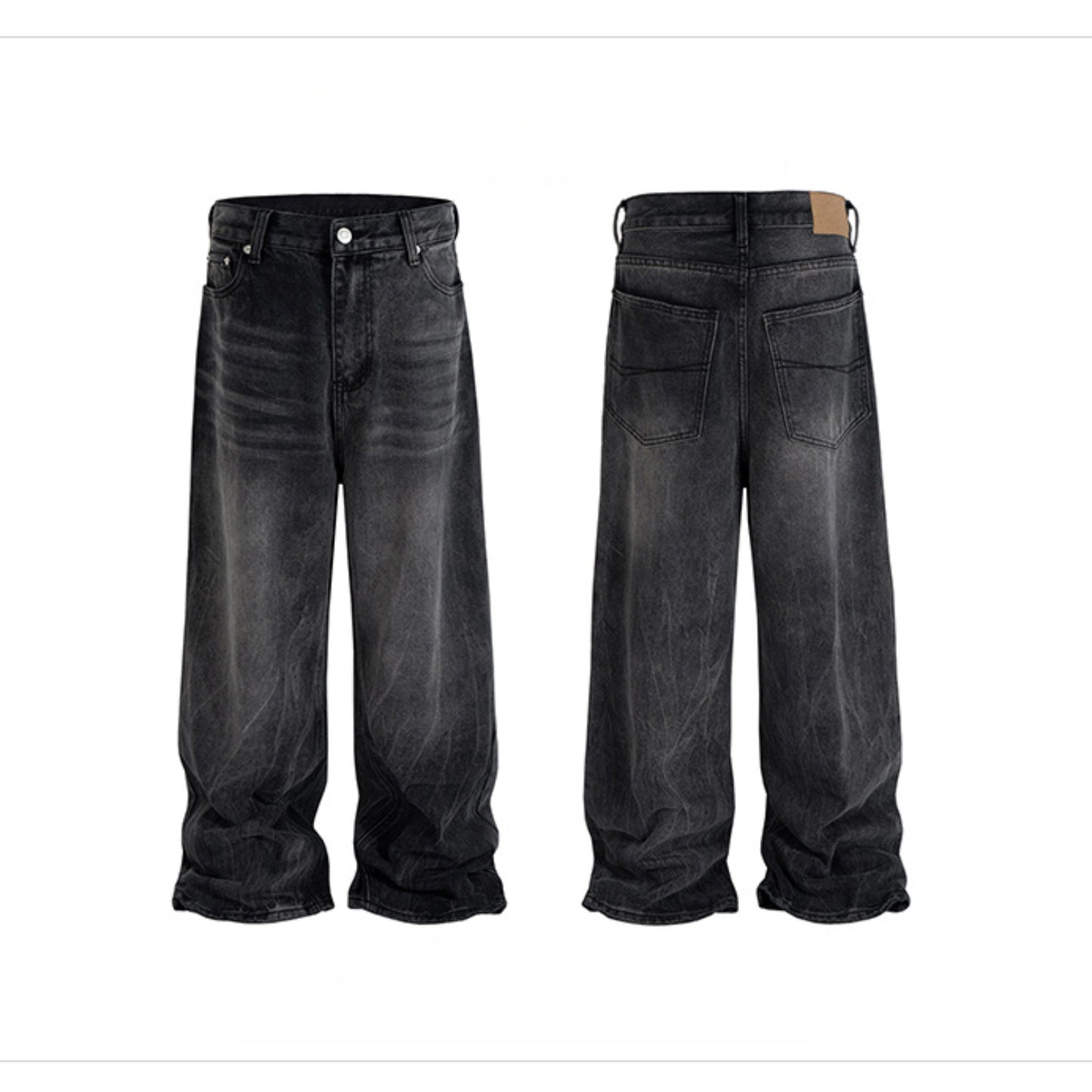 Rock Revival Jeans Washed Trousers Straight Jeans