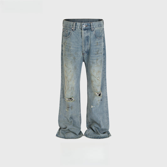 Rock Revival Jeans Trousers Washed and Used Ripped Jeans