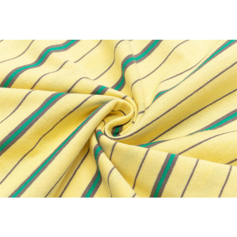 Hip Hop Shirts For Boys Crew Neck Striped Short Sleeve Shirt Casual Top