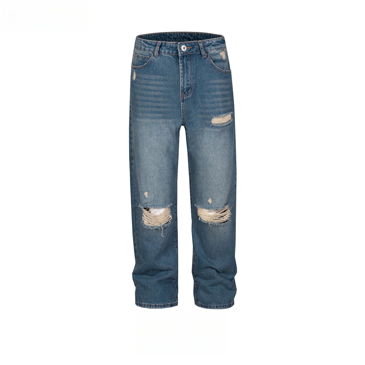 Rock Revival Jeans Trousers Ripped Straight Jeans