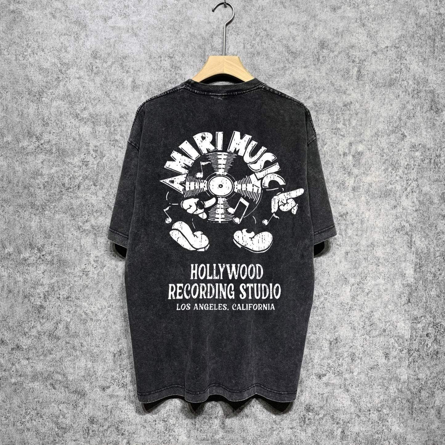 Amiri washed t-shirt note fan short sleeve