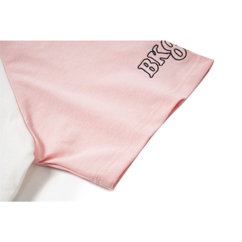 Casual Street Wear Embroidered Short Sleeves
