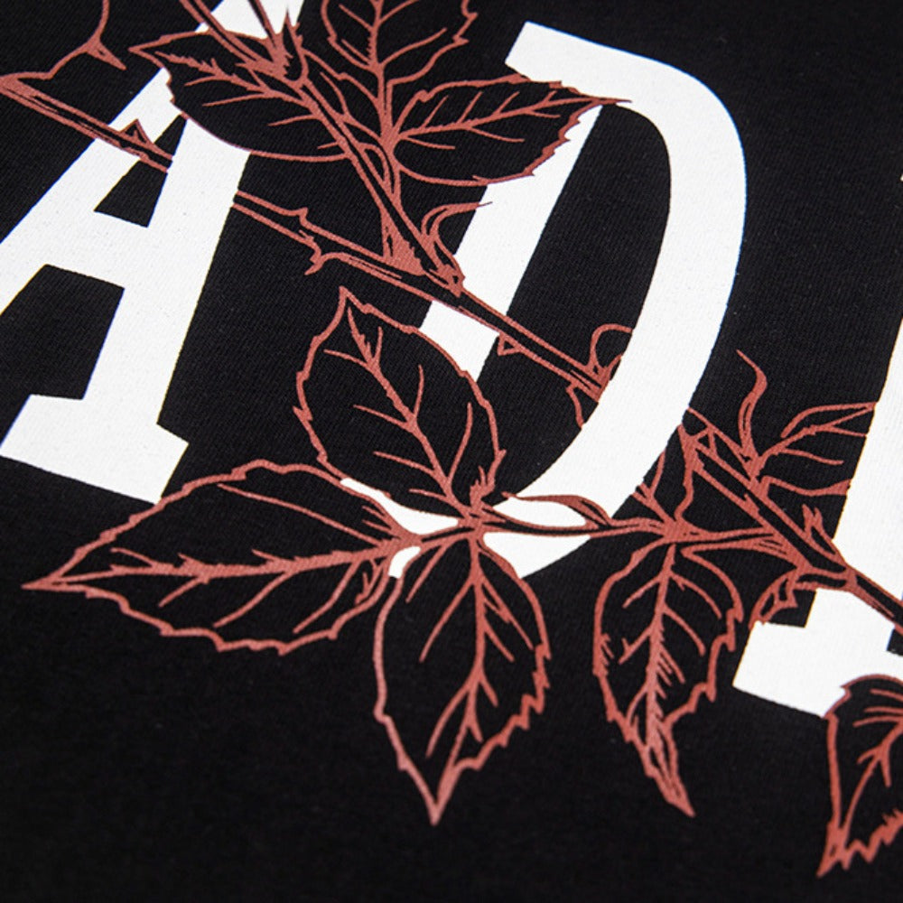 Nostalgia T Shirts Vintage Floral Letter Short Sleeve T-Shirt