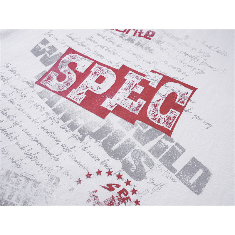 Casual Street Wear Old Short Sleeve T-Shirt Loose Casual T-Shirt Top
