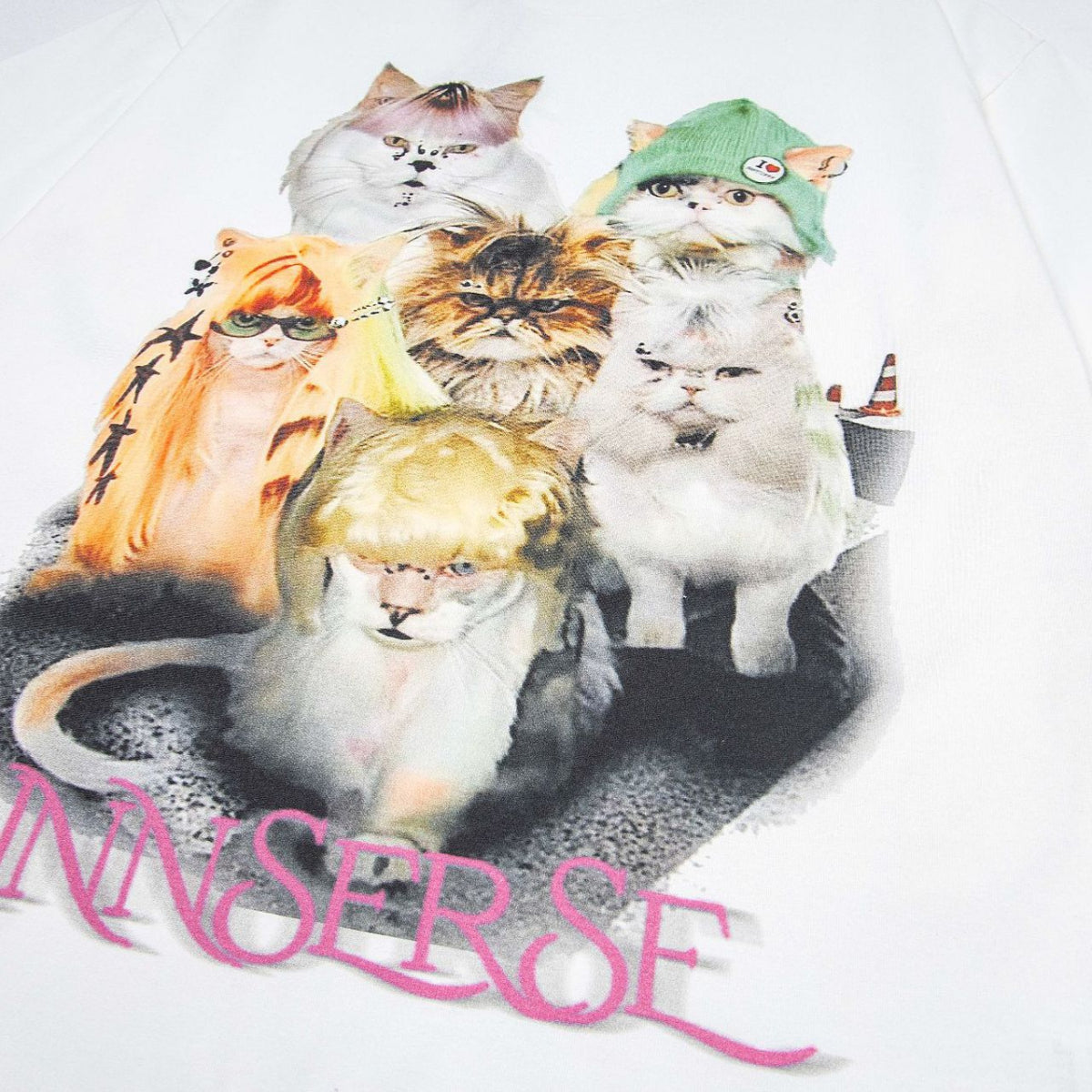 Retro Style Shirt For Men Retro Pussy Print Short Sleeve T-Shirt Loose