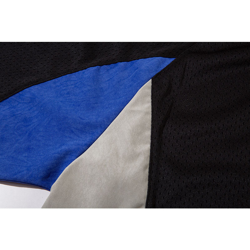 Racing oversized t shirt retro, mesh short sleeve t-shirt