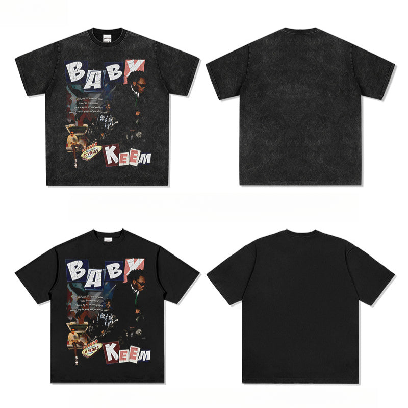 Marcas streetwear usa hip hop Baby Keem short sleeve t-shirt