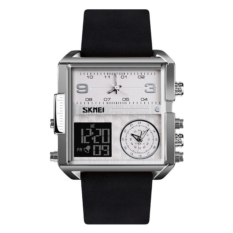 Analog-Digital Watch Square Business Water Proof Watch